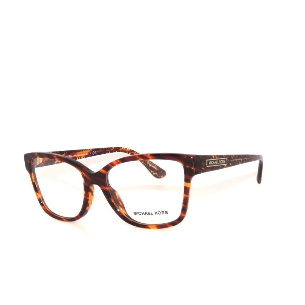 Michael Kors Orlando MK4082 3669 54 Transparent Brown Tortoise Eyeglasses 4082